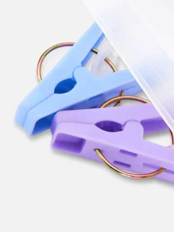 Primark Almacenamiento De Pared Y Perchas|Tendedero Plegable Con 24 pinzas