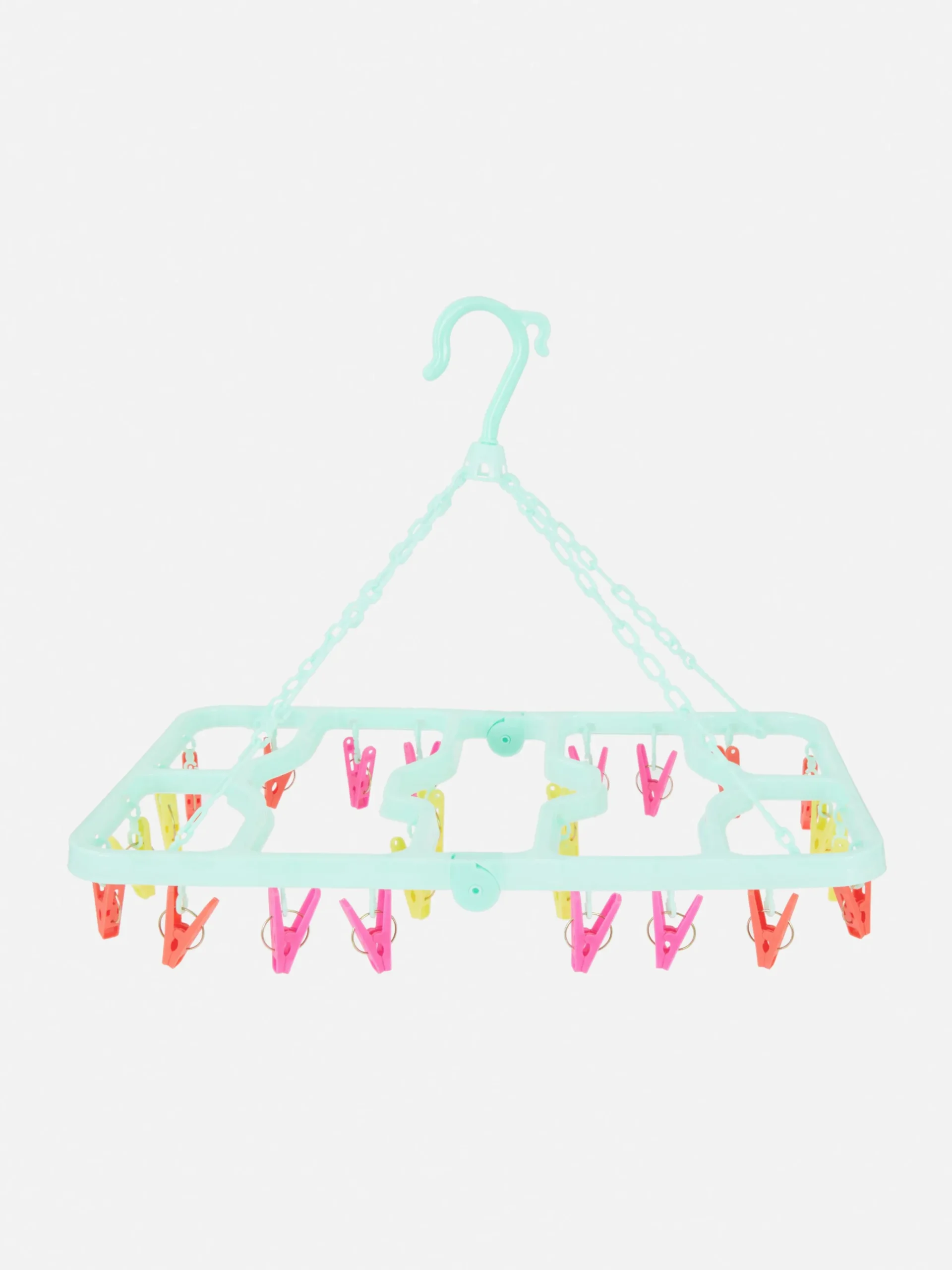 Primark Almacenamiento De Pared Y Perchas|Tendedero Plegable Con 24 pinzas