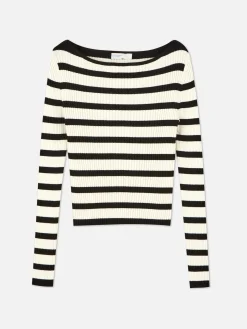 Mujer Primark Jerseys Y Cárdigans|Top Acanalado Con Cuello Barco