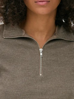 Mujer Primark Tops Y Camisetas|Top Con Cremallera De 1/4 Combinable