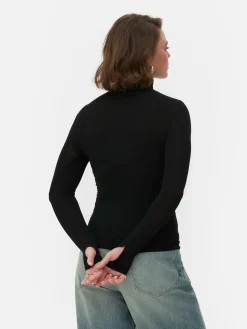 Mujer Primark Tops Y Camisetas|Top De Cuello Vuelto Y Manga Larga De Rita Ora