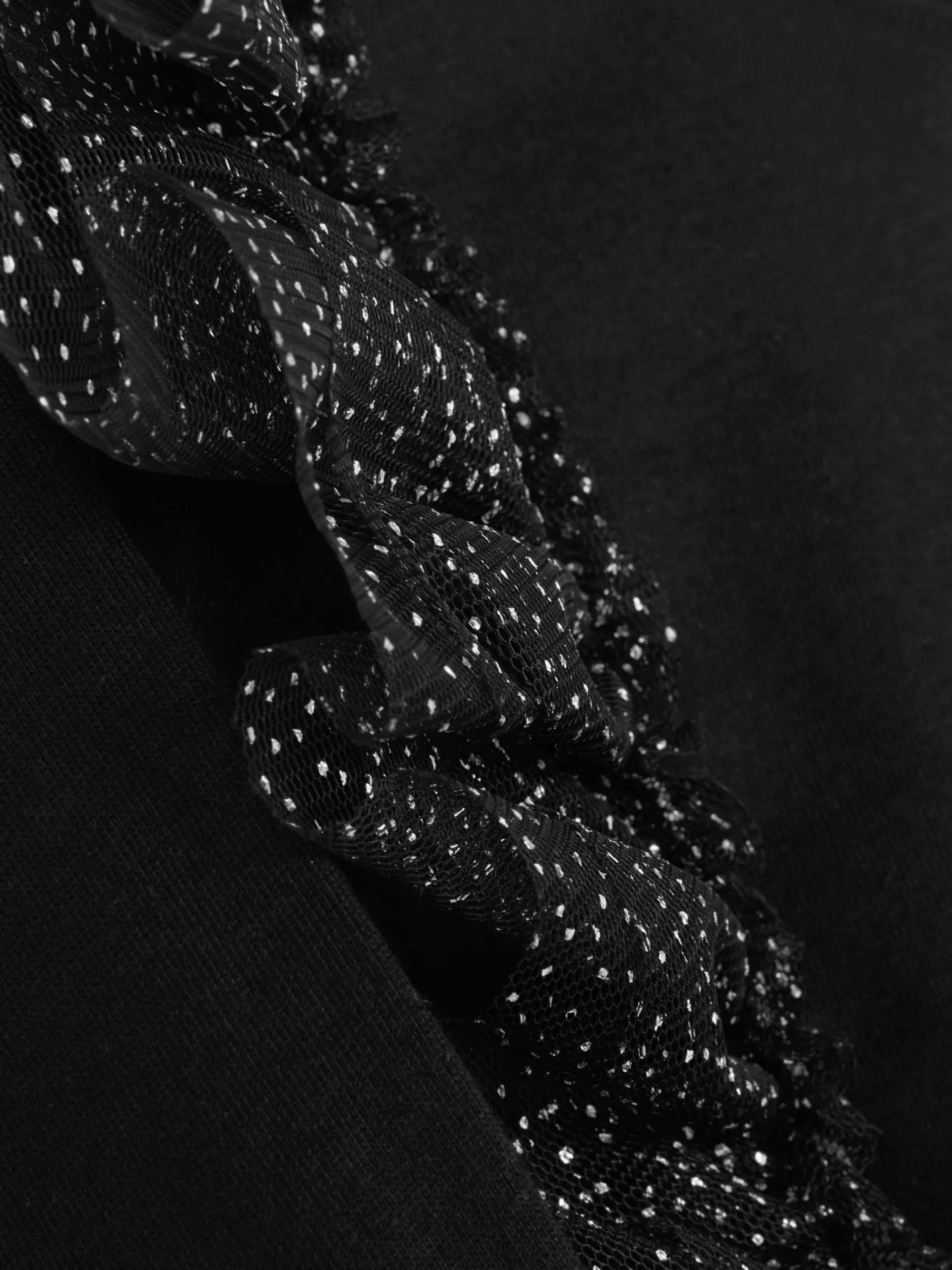 Niños Primark Tops Y Camisetas|Top De Manga Larga Con Volantes De Tul