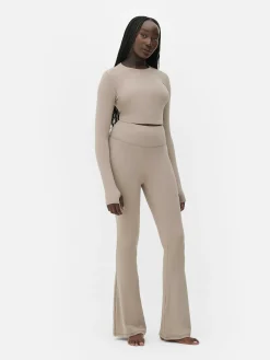 Mujer Primark Ropa De Gimnasio Y Deportiva|Top Deportivo Corto De Manga Larga De Rita Ora