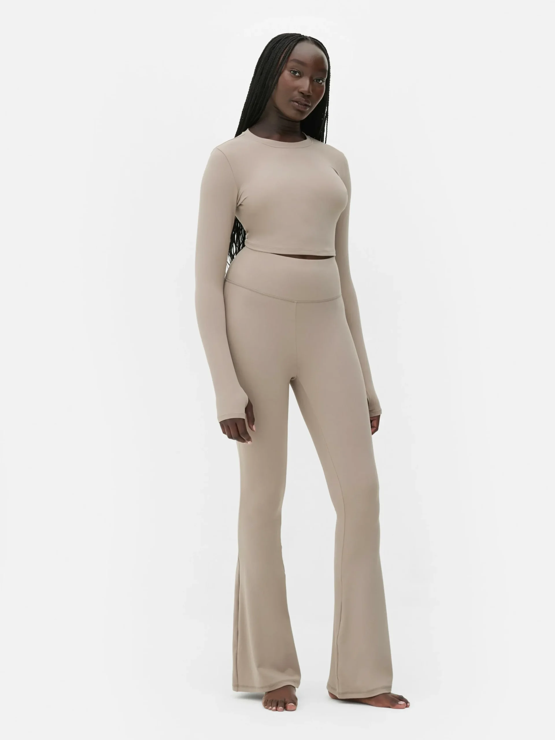 Mujer Primark Ropa De Gimnasio Y Deportiva|Top Deportivo Corto De Manga Larga De Rita Ora