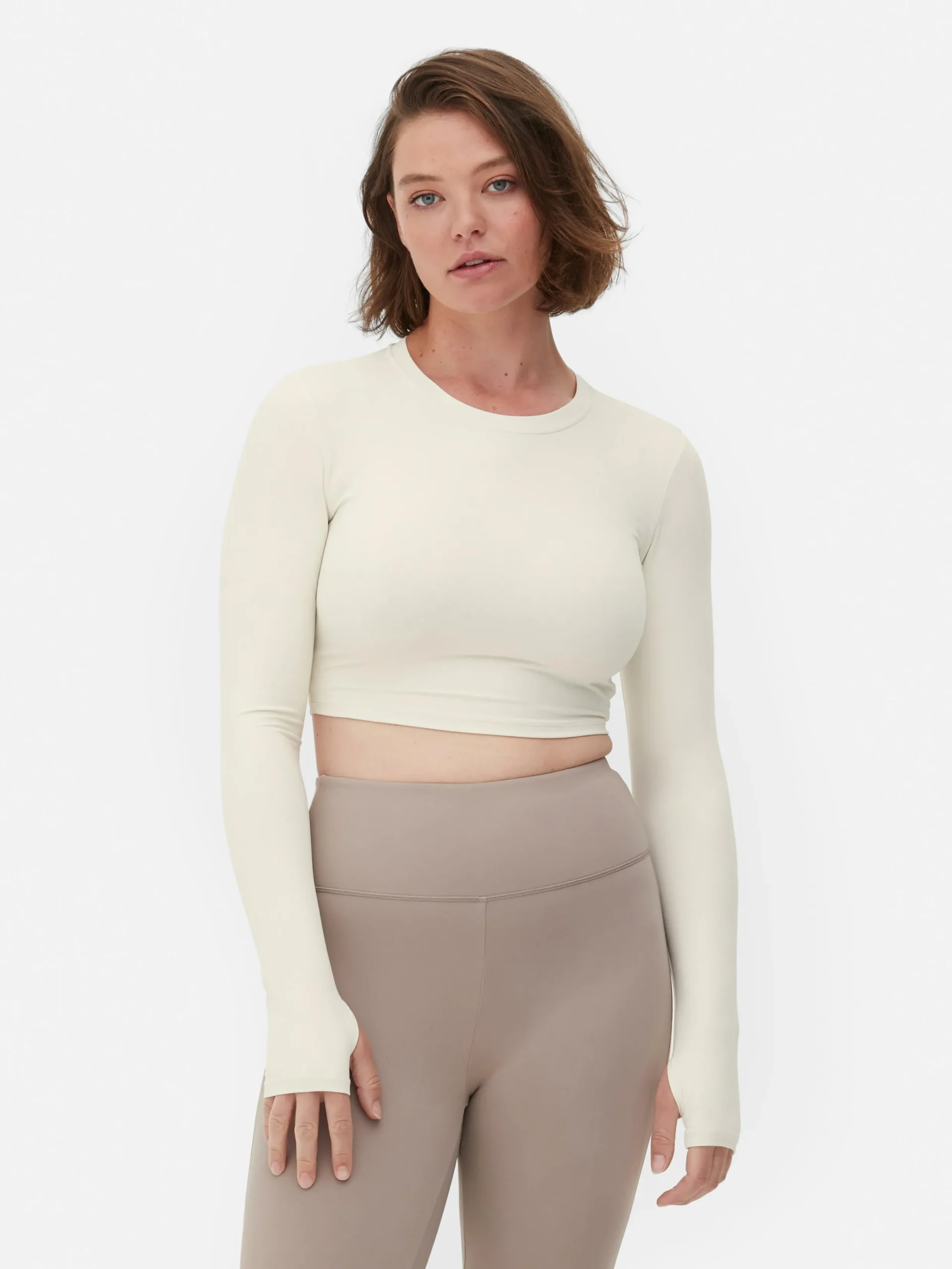 Mujer Primark Ropa De Gimnasio Y Deportiva|Top Deportivo Corto De Manga Larga De Rita Ora