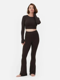 Mujer Primark Ropa De Gimnasio Y Deportiva|Top Deportivo Corto De Manga Larga De Rita Ora