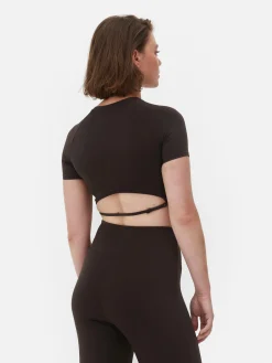 Mujer Primark Ropa De Gimnasio Y Deportiva|Top Deportivo Corto Muy Suave De Rita Ora