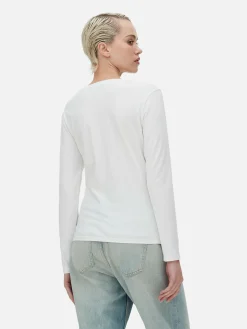 Mujer Primark Tops Y Camisetas|Top Elástico De Manga Larga