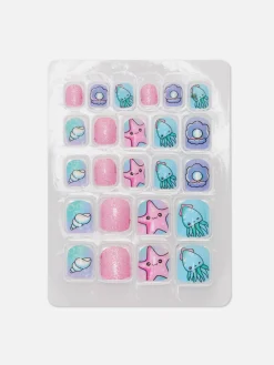 Primark Uñas Postizas|Uñas Postizas A Presión Con Motivos Marinos