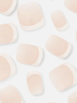 Primark Uñas Postizas|Uñas Postizas Cuadradas Con Manicura Francesa De PS...