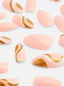 Primark Uñas Postizas|Uñas Postizas Puntiagudas Brillantes De PS...