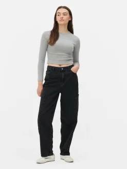 Mujer Primark Vaqueros|Vaqueros Cargo De Corte Globo