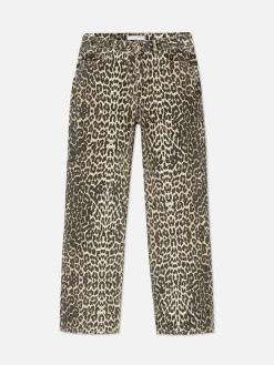 Mujer Primark Vaqueros|Vaqueros Con Estampado De Leopardo