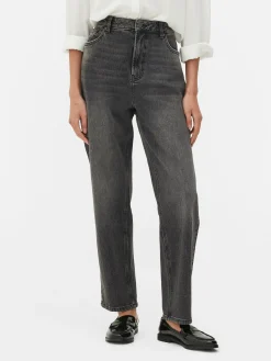 Mujer Primark Vaqueros|Vaqueros De Pernera Recta Y Corte Entallado