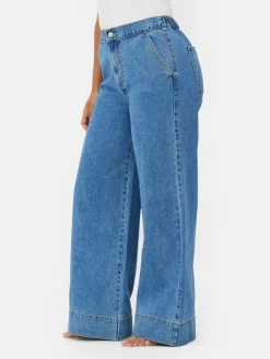 Mujer Primark Vaqueros|Vaqueros Elásticos De Pernera Ancha