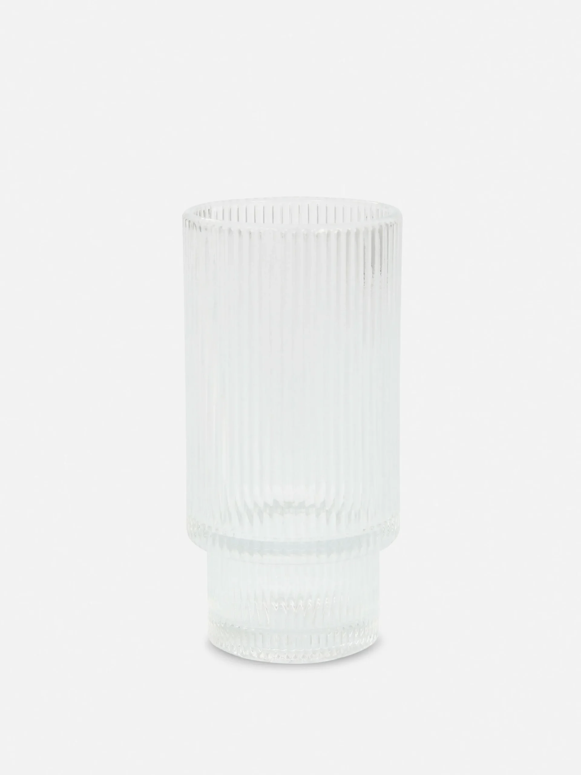 Primark Menaje|Vaso De Vidrio Estriado