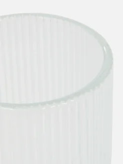 Primark Menaje|Vaso De Vidrio Estriado