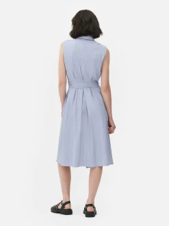 Mujer Primark Vestidos|Vestido Camisero Midi Sin Mangas