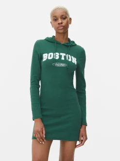 Mujer Primark Vestidos|Vestido Corto Con Capucha