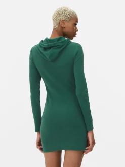 Mujer Primark Vestidos|Vestido Corto Con Capucha