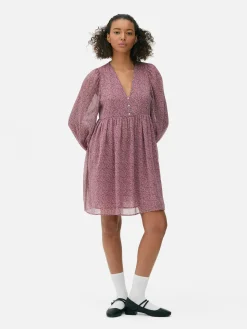 Mujer Primark Vestidos|Vestido Corto De Gasa