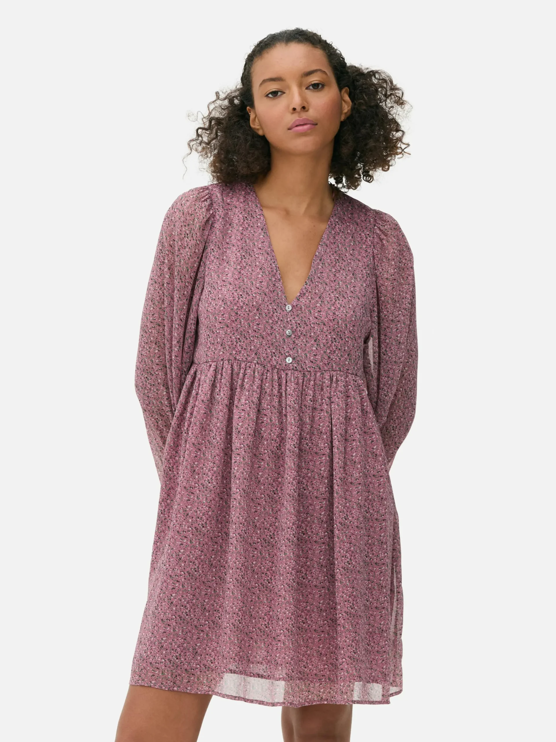 Mujer Primark Vestidos|Vestido Corto De Gasa