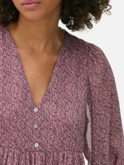 Mujer Primark Vestidos|Vestido Corto De Gasa