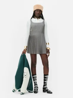 Mujer Primark Vestidos|Vestido Corto Evasé Plisado De Rita Ora