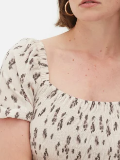 Mujer Primark Vestidos|Vestido Corto Fruncido Y Plisado