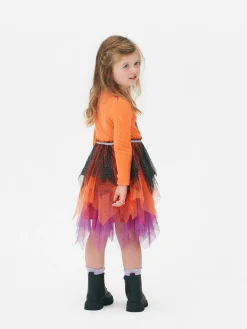 Niños Primark Disfraces De Halloween Infantiles|Vestidos|Vestido De Halloween Con Calabaza De Lentejuelas