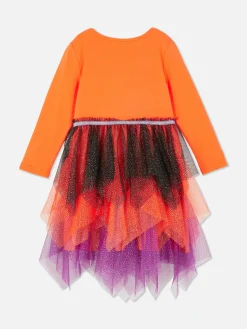 Niños Primark Disfraces De Halloween Infantiles|Vestidos|Vestido De Halloween Con Calabaza De Lentejuelas