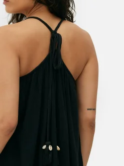 Mujer Primark Bañadores Y Ropa De Baño|Vestido De Playa Largo Con Conchas Sintéticas