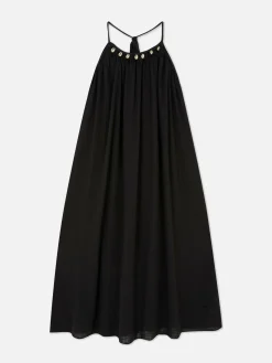 Mujer Primark Bañadores Y Ropa De Baño|Vestido De Playa Largo Con Conchas Sintéticas