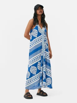 Mujer Primark Vestidos|Vestido Largo Con Diseño Tipo ejo