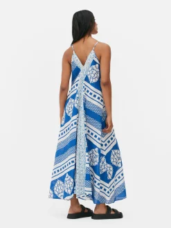 Mujer Primark Vestidos|Vestido Largo Con Diseño Tipo ejo