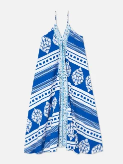 Mujer Primark Vestidos|Vestido Largo Con Diseño Tipo ejo