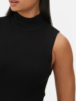 Mujer Primark Vestidos|Vestido Midi De Punto Sin Mangas