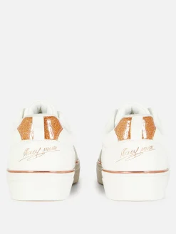 Mujer Primark Calzado Deportivo|Zapatillas Bajas Con Purpurina De Disney