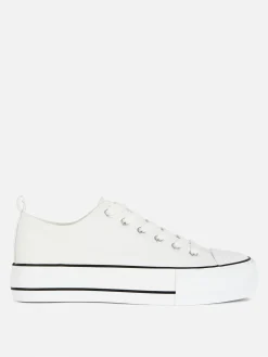 Mujer Primark Calzado Deportivo|Zapatillas Bajas De Plataforma En Piel Sintética