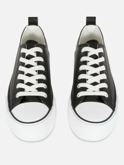 Mujer Primark Calzado Deportivo|Zapatillas Bajas De Plataforma En Piel Sintética