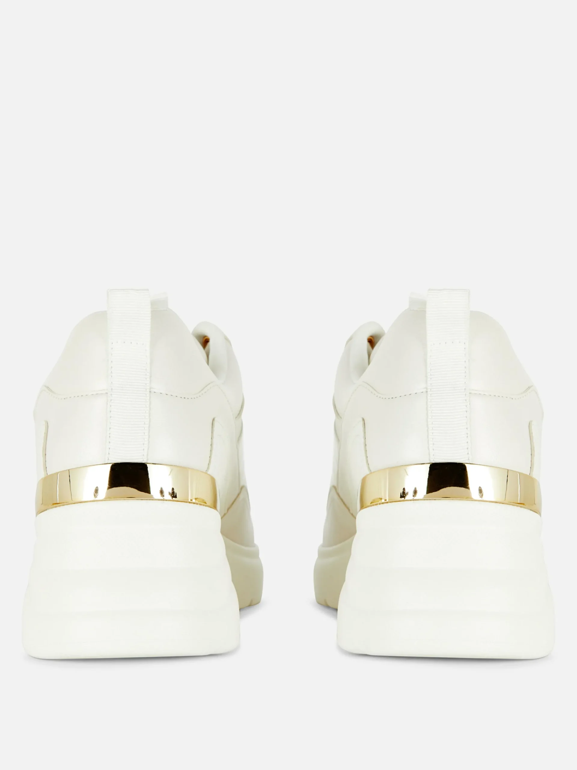 Mujer Primark Calzado Deportivo|Zapatillas De Cuña Con Ribete Metalizado