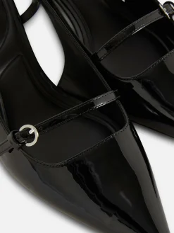 Mujer Primark Moda Gótica|Tacones|Zapatos De Charol Con Hebilla Y Tacón Chupete