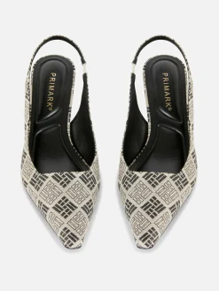 Mujer Primark Tacones|Zapatos De Tacón Chupete Con Diseño Geométrico