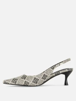 Mujer Primark Tacones|Zapatos De Tacón Chupete Con Diseño Geométrico