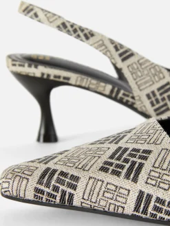 Mujer Primark Tacones|Zapatos De Tacón Chupete Con Diseño Geométrico