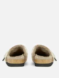 Mujer Primark Zapatillas De Estar En Casa|Zapatillas De Estar En Casa|Zuecos A Cuadros Y Forro Sintético De Rita Ora