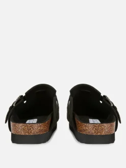 Mujer Primark Zapatillas De Estar En Casa|Zapatillas De Estar En Casa|Zuecos Con Tachuelas Y Hebilla Decorativa