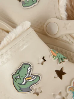Niños Primark Zapatillas De Estar En Casa|Zuecos De Dinosaurio Con Forro De Pelo Sintético