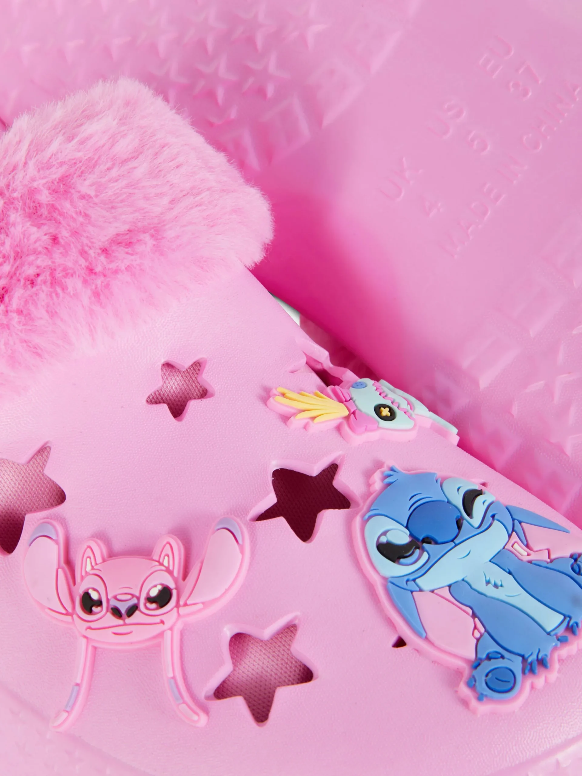 Niños Primark Zapatillas De Estar En Casa|Zuecos De Pelo De Stitch De Disney