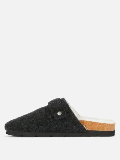 Mujer Primark Zapatillas De Estar En Casa|Zapatillas De Estar En Casa|Zuecos Destalonados De Fieltro